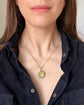 VICTORIAN 15CT GOLD & TURQUOISE HORSE HOOF PENDANT