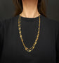 FRENCH 18CT GOLD FANCY LINK SAUTOIR GAURD CHAIN