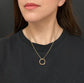GEORGIAN 15CT GOLD OUROBOROS SPLIT RING