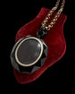 HUGE VICTORIAN FACETED JET PENDANT
