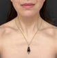 VICTORIAN GARNET AND DIAMOND TEARDROP PENDANT