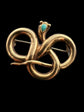 (SALE) VICTORIAN 15CT SNAKE BROOCH