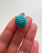 VICTORIAN PAVÉ TURQUOISE SPHERE PENDANT