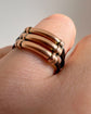 VICTORIAN ELEPHANT HAIR & GOLD MULTI BAND RING