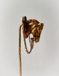 19TH CENTURY 18CT GOLD FRENCH HORSE HEAD STICK PIN
