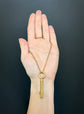 VICTORIAN LARGE 15CT GOLD BRAMAH KEY PENDANT
