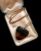 ANTIQUE HUGE BANDED AGATE HEART PENDANT