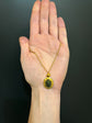 VICTORIAN SCARAB BEETLE & 15CT GOLD PENDANT