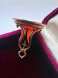 GEORGIAN HIGH CARAT GOLD FOB PENDANT WITH DOG INTAGLIO