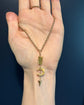 VICTORIAN 15CT GOLD HORSESHOE & ARROW PENDANT