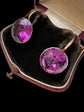 VICTORIAN PURPLE PASTE EARRINGS