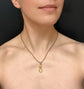 VICTORIAN LARGE 18CT GOLD SNAKE DOG CLIP