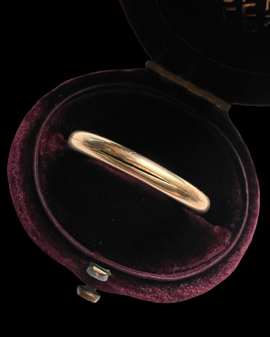 VICTORIAN 15CT GOLD SMOOTH SPLIT RING