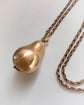 LARGE VINTAGE 9CT GOLD PEAR LOCKET PENDANT