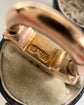 VICTORIAN UNUSUAL 9CT GOLD HEART PADLOCK WITH BOLT RING