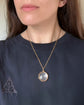 ANTIQUE LARGE 15CT GOLD & CRYSTAL LOCKET