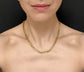 ANTIQUE 18CT GOLD PAPERCLIP ALBERT CHAIN