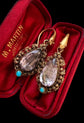 EARLY 19TH CENTURY AMETHYST SNAKE EARRINGS