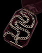 ANTIQUE CHUNKY SILVER CURB ALBERT CHAIN