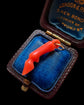 EARLY 19TH CENTURY CORAL DEERS LEG PENDANT