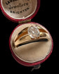 ANTIQUE OLD CUT DIAMOND & 18CT GOLD RING