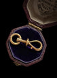 19TH CENTURY FRENCH 18CT GOLD TWIST DOG CLIP