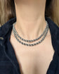 VINTAGE CHUNKY SILVER ROPE TWIST CHAIN