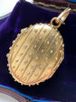 19TH CENTURY 15CT GOLD LOCKRT PENDANT