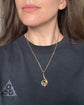 VICTORIAN 18CT GOLD & DIAMOND SWIRL PENDANT