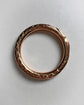 GEORGIAN CROSSHATCH OUROBOROS SNAKE SPLIT RING