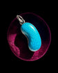 ANTIQUE SILVER & ENAMEL LUCKY BEAN PENDANT