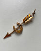 VICTORIAN 15CT GOLD HORSESHOE & ARROW PENDANT