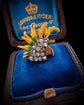 VICTORIAN DIAMOND & ENAMEL COCKATOO SINGLE EARRING