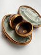 18TH CENTURY EGYPTIAN JASPER & AGATE EGG PENDANT