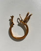 VINTAGE 18CT GOLD HINGED BOLT RING