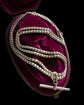 ANTIQUE SILVER SNAKE LINK ALBERT CHAIN