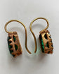 EARLY VICTORIAN GREEN PASTE EARRINGS