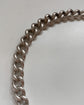 A SUPER CHUNKY ANTIQUE SILVER CURB CHAIN