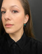 GEORGIAN GREEN PASTE EARRINGS
