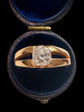 ANTIQUE OLD CUT DIAMOND & 18CT GOLD RING