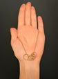 ANTIQUE 9CT GOLD PLAIN SPLIT RING
