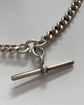 A SUPER CHUNKY ANTIQUE SILVER CURB CHAIN