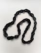 VICTORIAN WHITBY JET CHUNKY MARINER LINK CHAIN