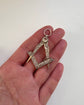 19TH CENTURY SILVER & PASTE MASONIC PENDANT