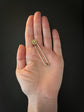 VICTORIAN CHUNKY PIN BROOCH WITH PEARL FLOWER