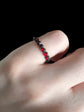 GEORGIAN FACETED GARNET ETERNITY RING