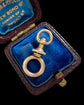 ANTIQUE 15CT GOLD TWIST DOG CLIP