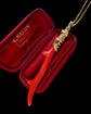 ANTIQUE 15CT GOLD SNAKE & CORAL PENDANT