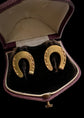VICTORIAN 15CT GOLD HORSESHOE EARRINGS