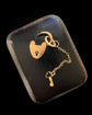 19TH CENTURY WORKING 18CT GOLD PADLOCK & KEY